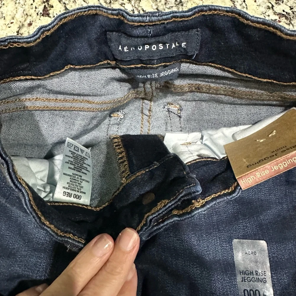 NWT Aeropostale high rise jegging size 000R - Picture 2 of 4